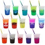 DA70922 22 oz. Mood Stadium Cup with Straw Lid Set and Custom Imprint